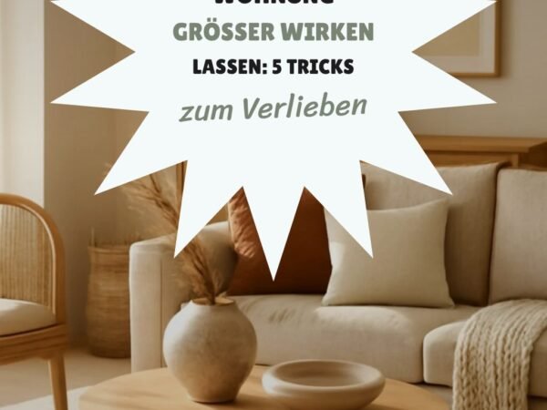 Wohnung größer wirken lassen: 5 Tricks die wirklich funktionieren