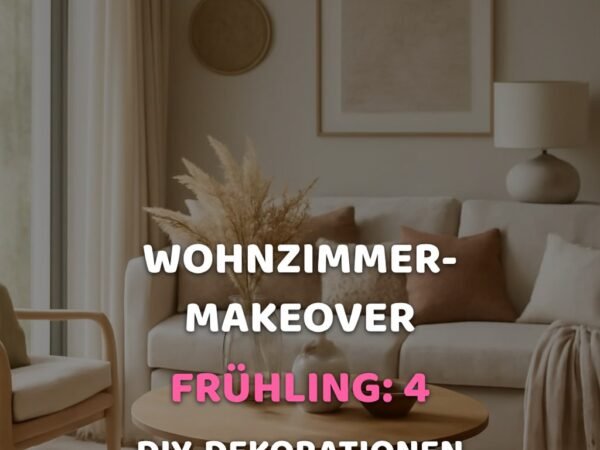 Wohnzimmer-Makeover Frühling: 4 DIY-Dekorationen für frische Räume