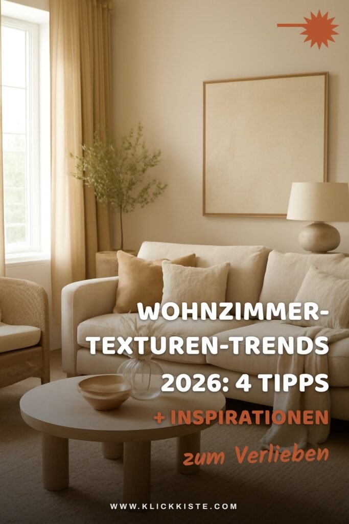 Wohnzimmer-Texturen-Trends 2026: 4 Tipps + Inspirationen