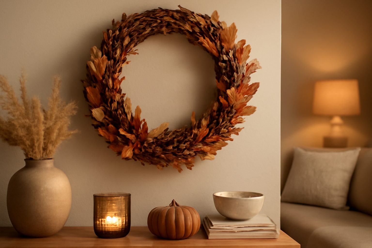 10 Türkranz Ideen für den Herbst — 12 einfache Varianten