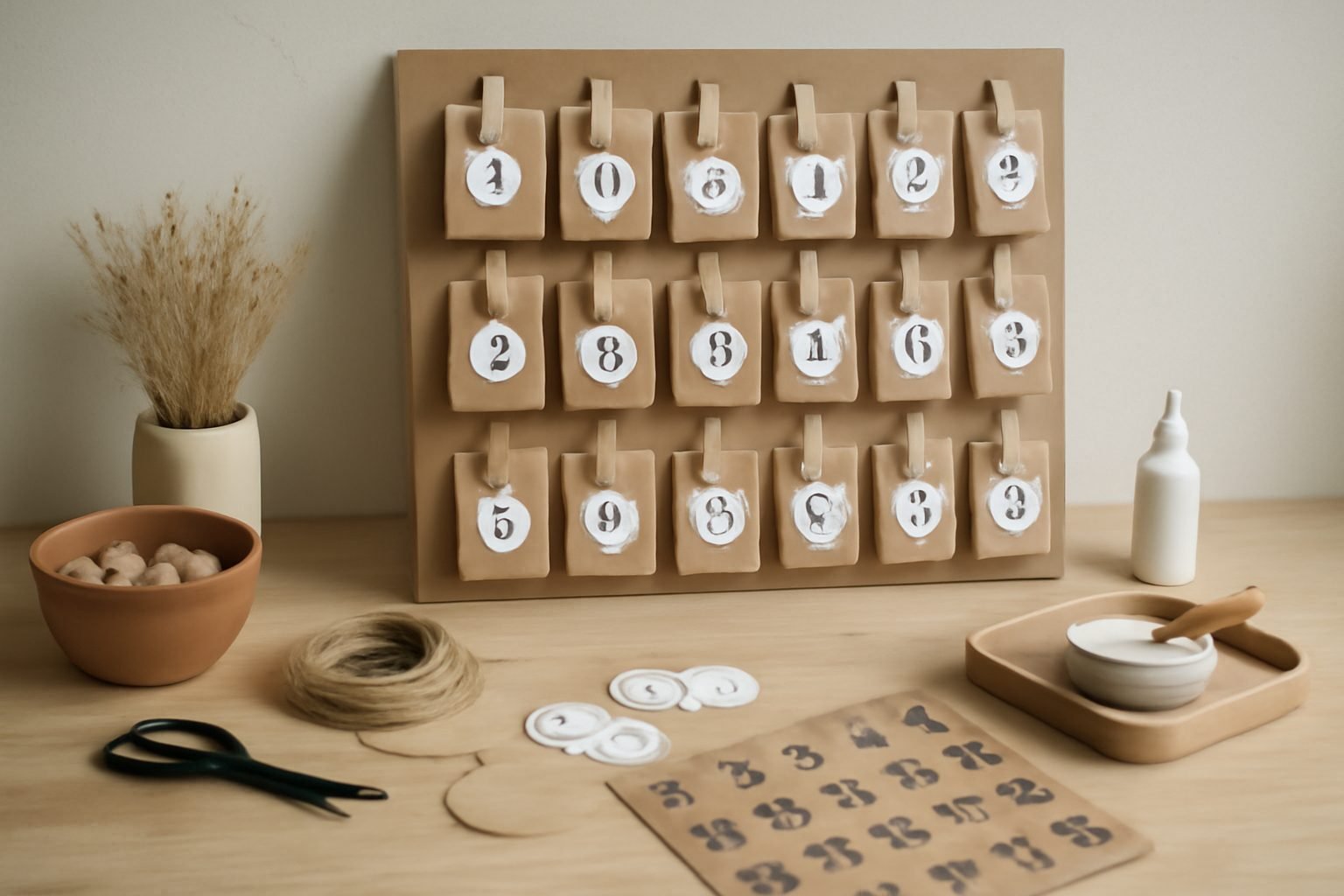 Adventskalender DIY Aldi ohne Vorkenntnisse