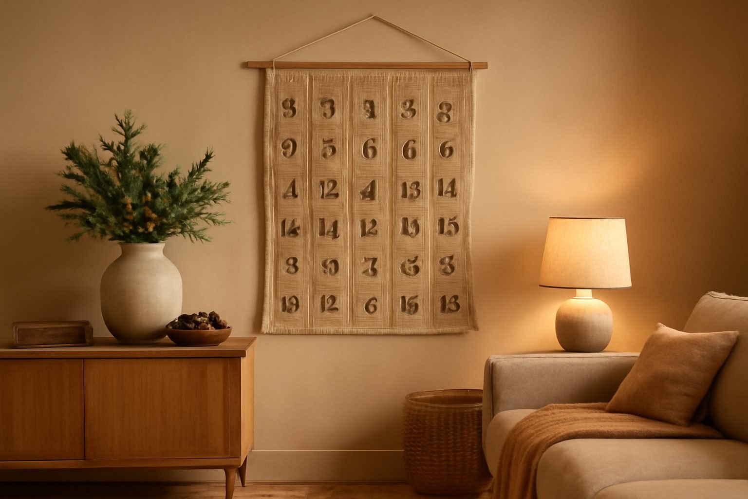 Adventskalender DIY aufhängen — der Weg zum Ergebnis
