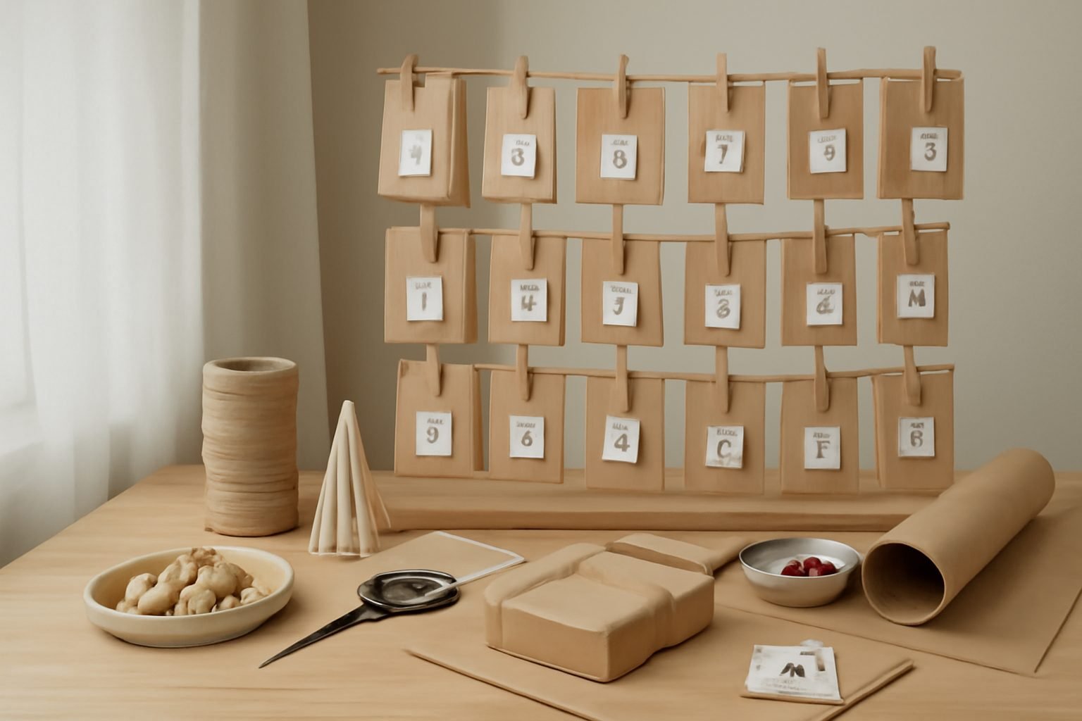 Adventskalender DIY ausgefallen ohne Vorkenntnisse