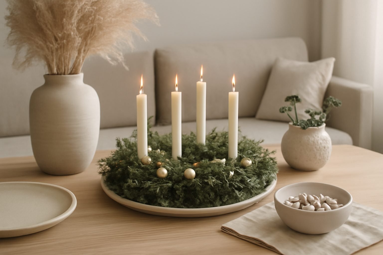 Adventskranz Ideen klassisch — 13 einfache Varianten