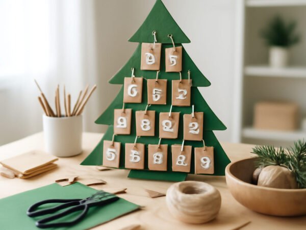 DIY Adventskalender Weihnachtsbaum ohne Vorkenntnisse
