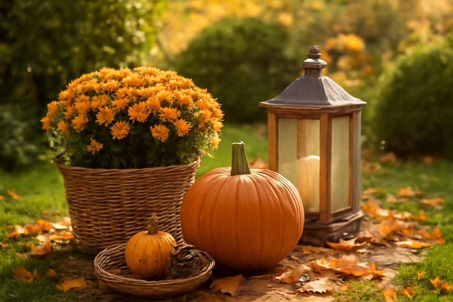 Günstige Herbstdeko draußen — günstig statt teuer