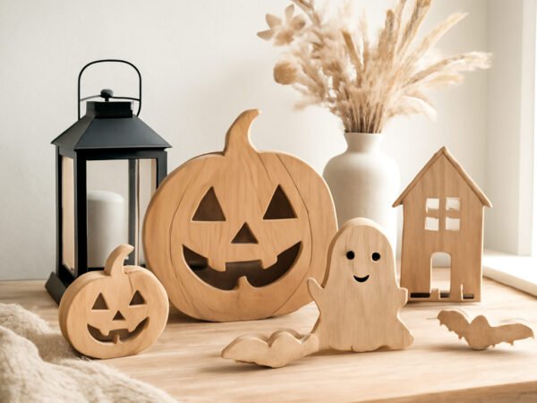 Halloween basteln aus Holz gelingt auch beim ersten Mal