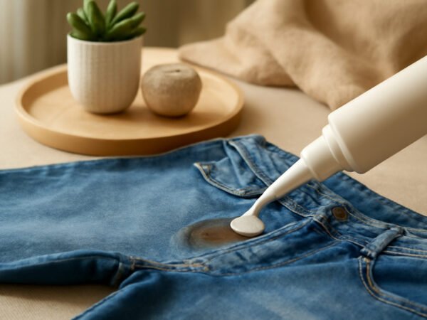 Hartnaeckige Flecken aus Jeans entfernen: einfach erklärt