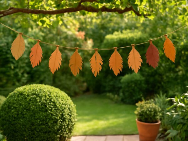 Herbstdeko draußen aus Papier: 6 Schritte zum Ergebnis