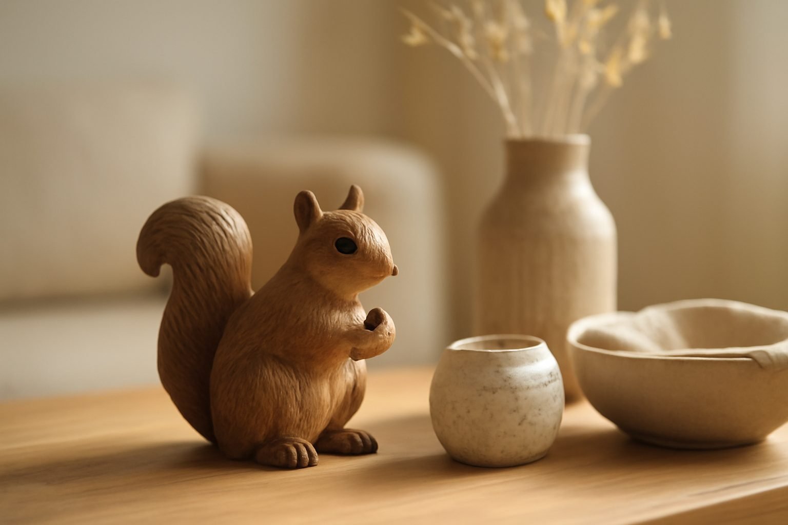 Herbstdeko Eichhörnchen basteln: 6 Schritte zum Ergebnis