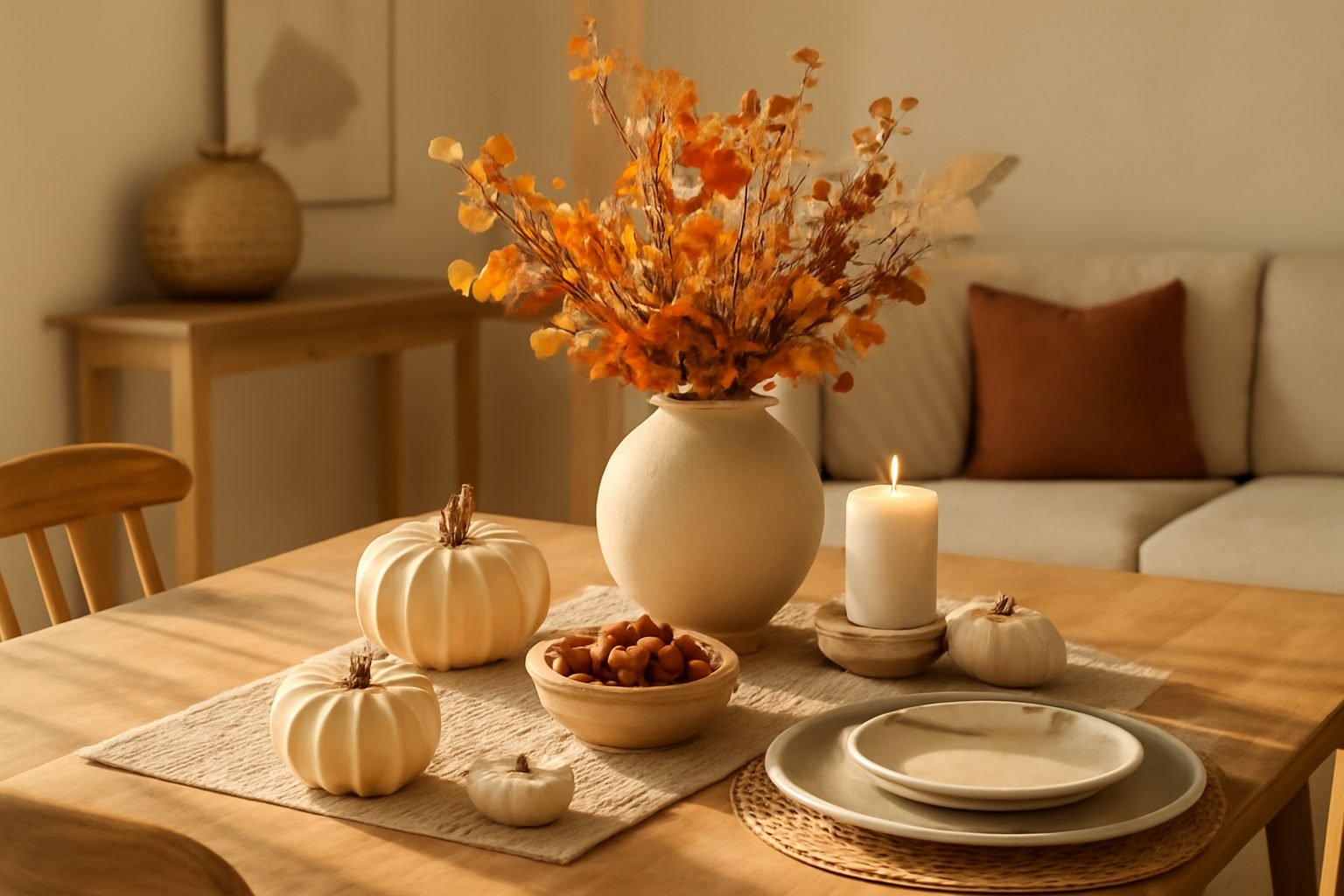 Herbstdeko im Glas für den Tisch — 25 einfache Varianten