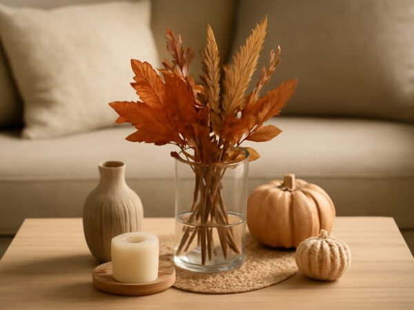 Herbstdeko im Glas fürs Wohnzimmer in 6 Schritten