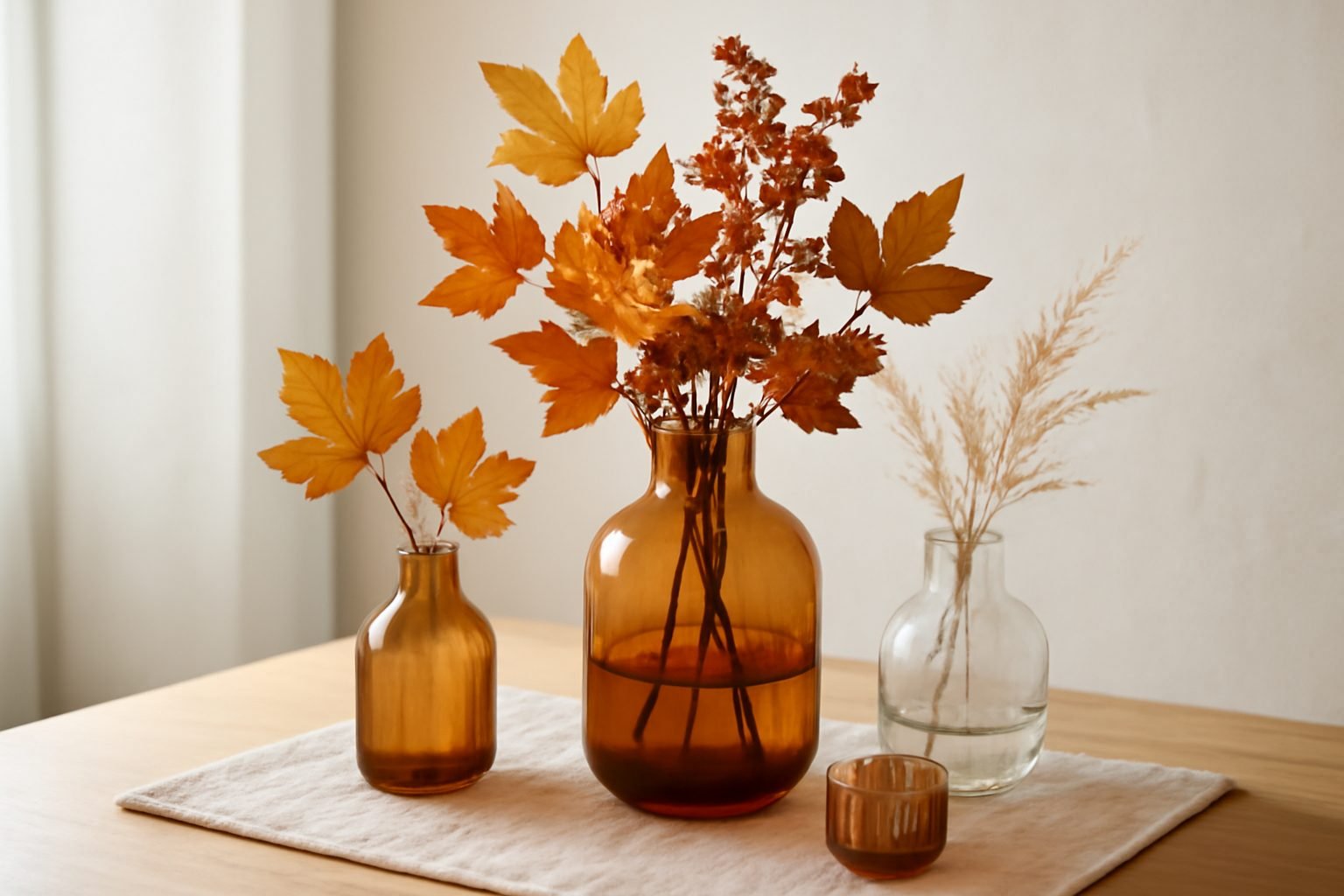 Herbstdeko im Glas Minimalistisch — 12 einfache Varianten