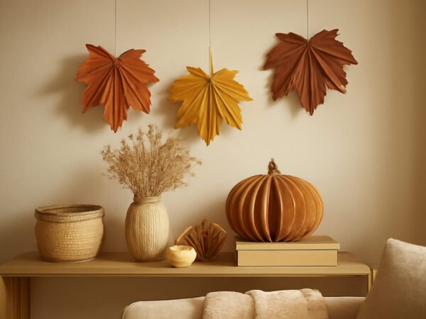 Herbstdeko Outdoor aus Papier in 6 Schritten