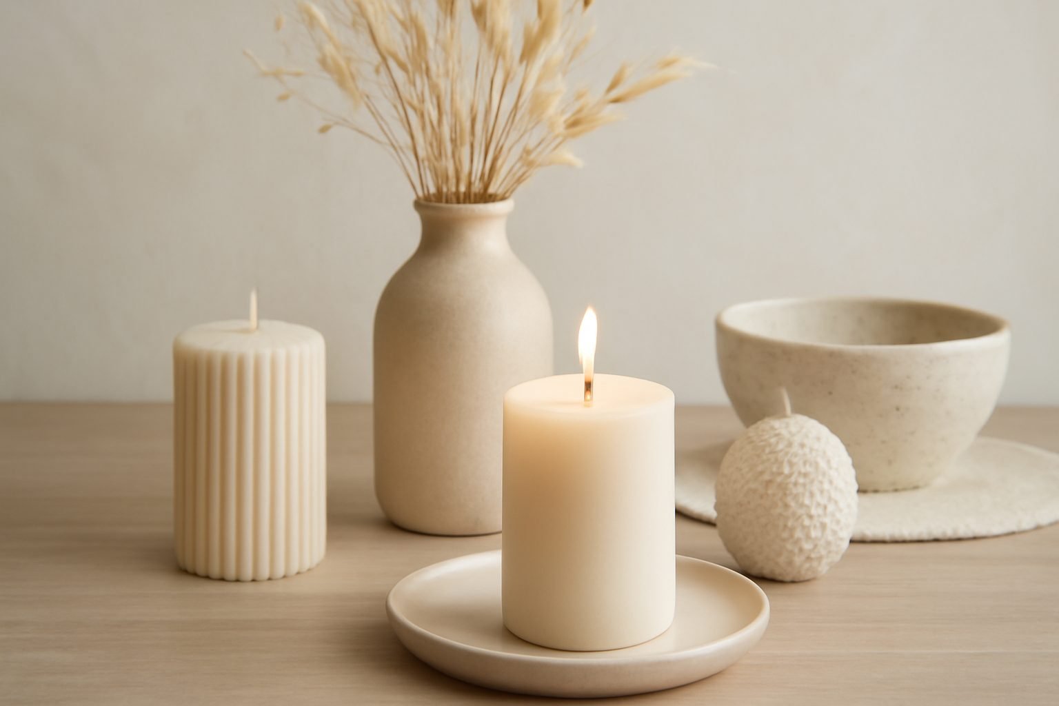 Kerzen dekorieren Minimalistisch in 6 Schritten