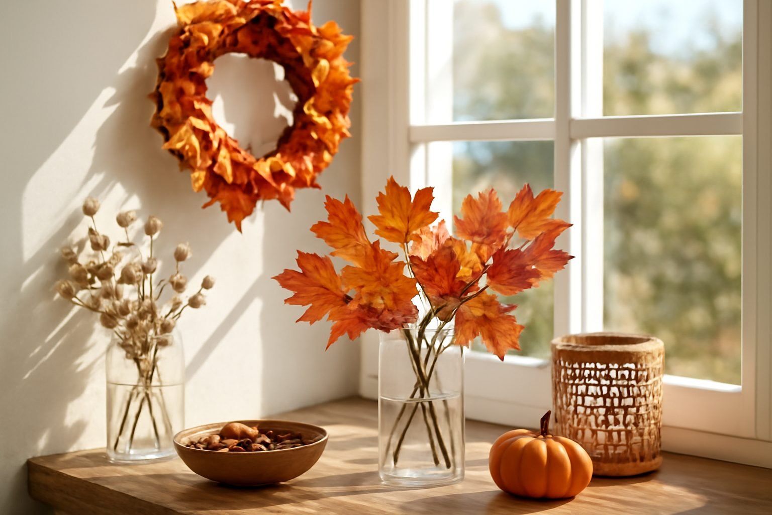 So gestaltest du deine Fenster im Herbst kreativ