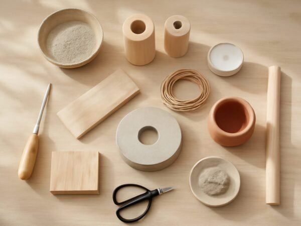 Kerzenständer selber machen: 4 Ideen aus Holz, Beton & Ton