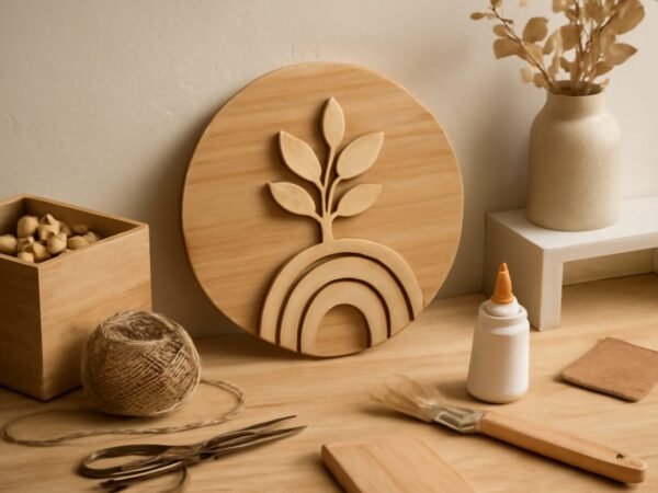 Wanddeko aus Holz selber machen: einfache DIY-Anleitung