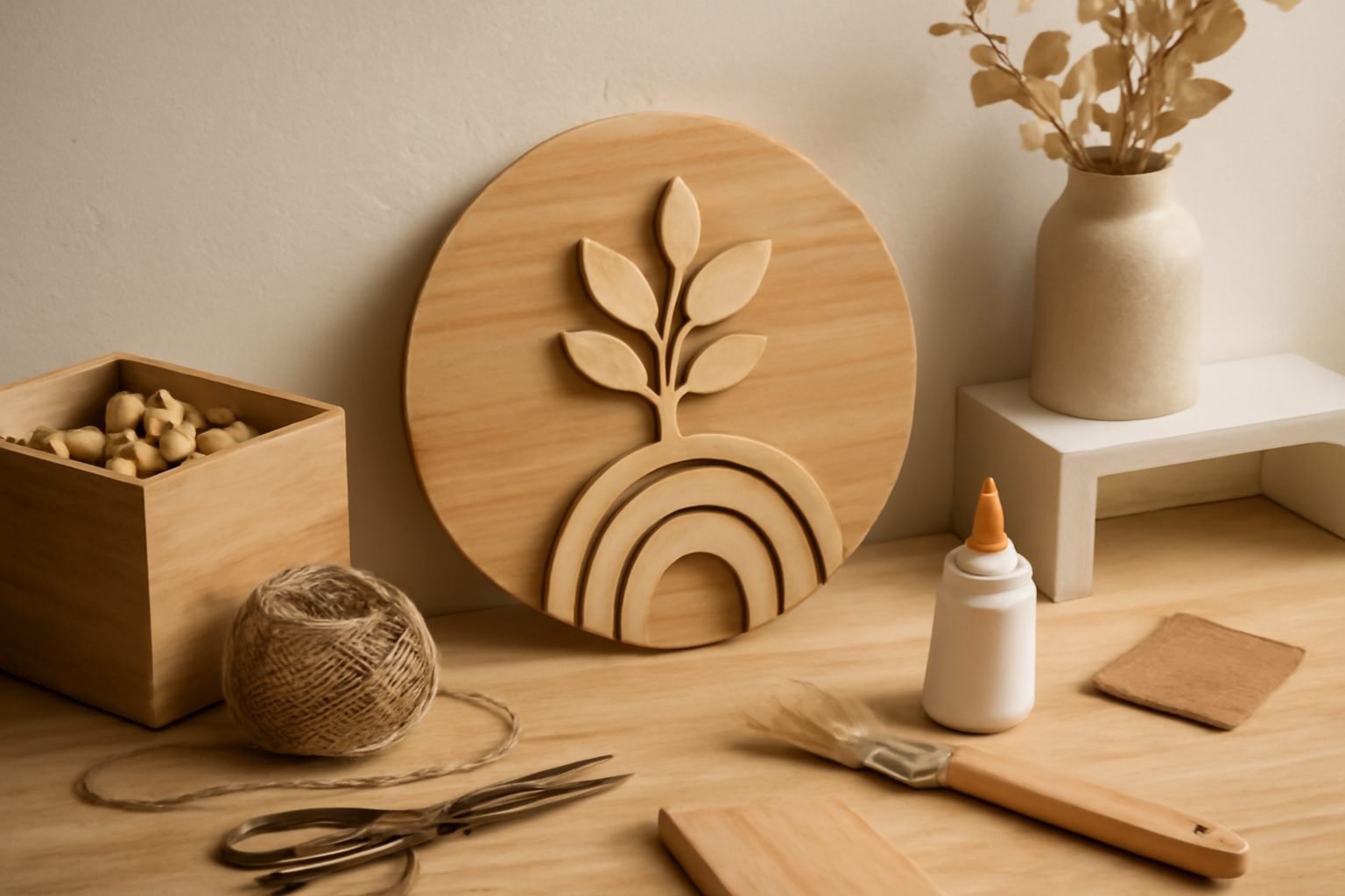 Wanddeko aus Holz selber machen: einfache DIY-Anleitung