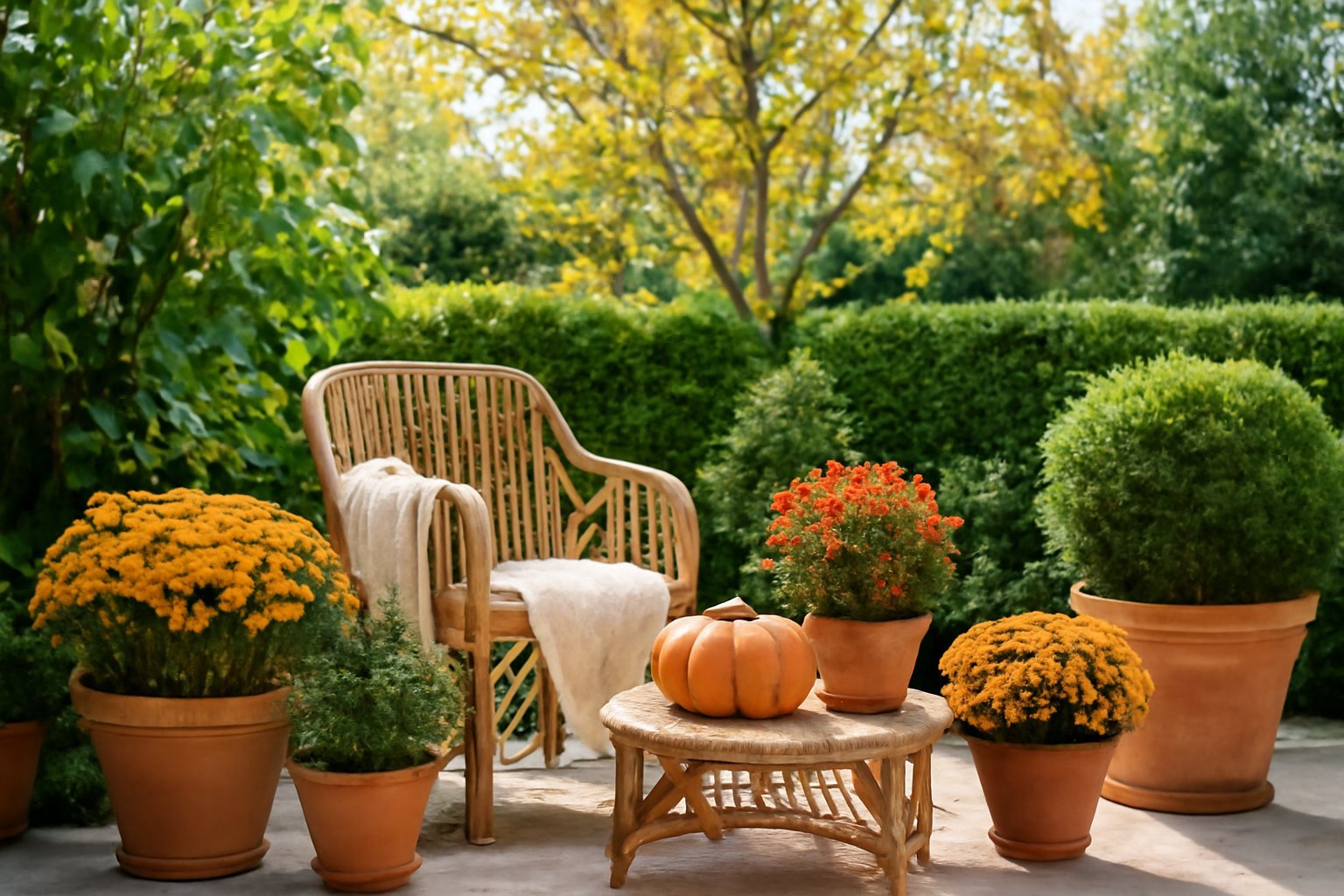 Wandbild mit Herbstlandschaft