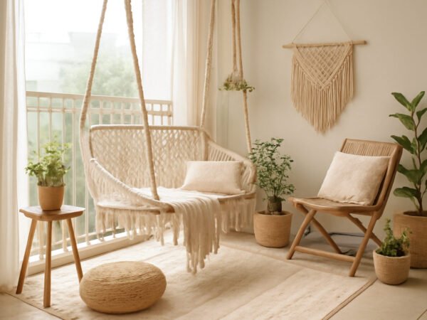 Makramee Ideen für den Balkon — 20 einfache Varianten