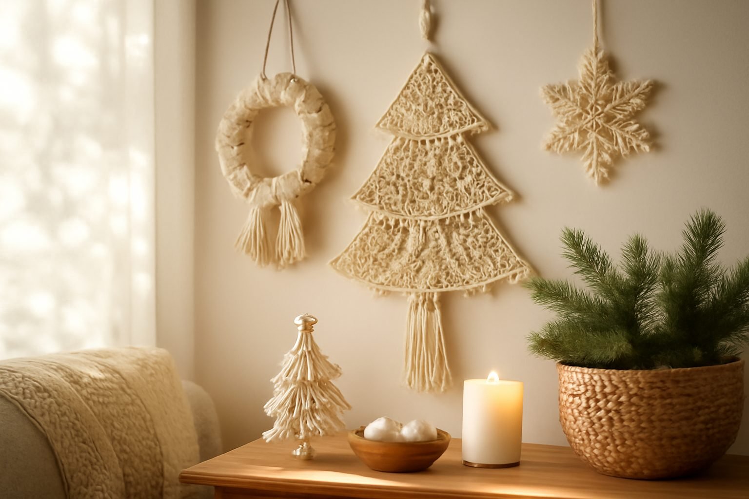 Makramee Ideen Weihnachten — 14 einfache Varianten