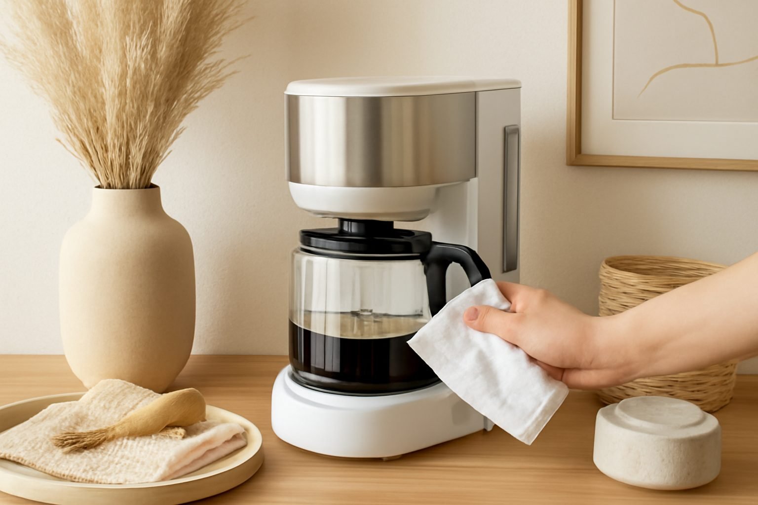 Mit Essig entkalken Kaffeemaschine in 7 Schritten