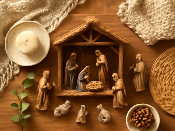 Nikolaus basteln Kinderkrippe in 6 Schritten