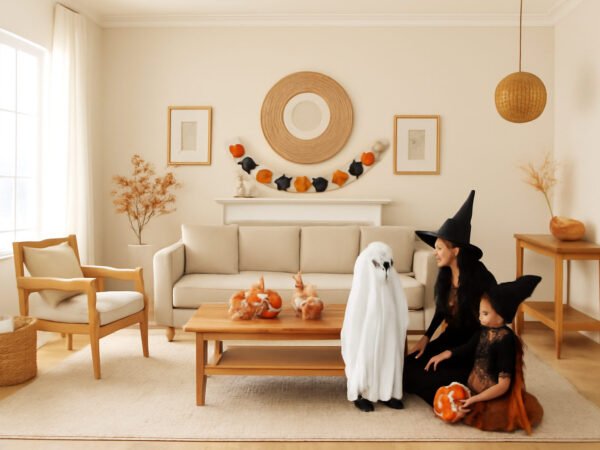 Selbstgemachtes Halloween Kostüm Familie ohne Vorkenntnisse