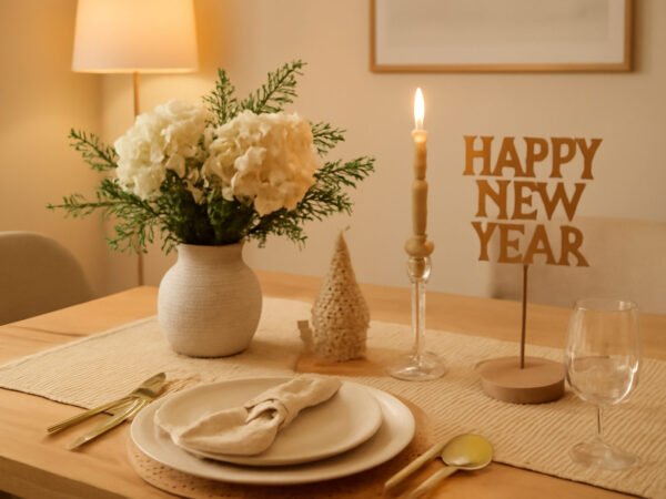Silvester Dekoration für den Tisch — kurz und verständlich