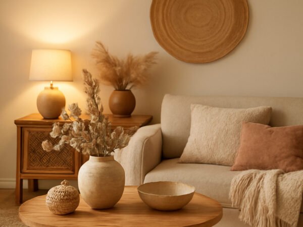 Silvester Dekoration mit Naturmaterialien