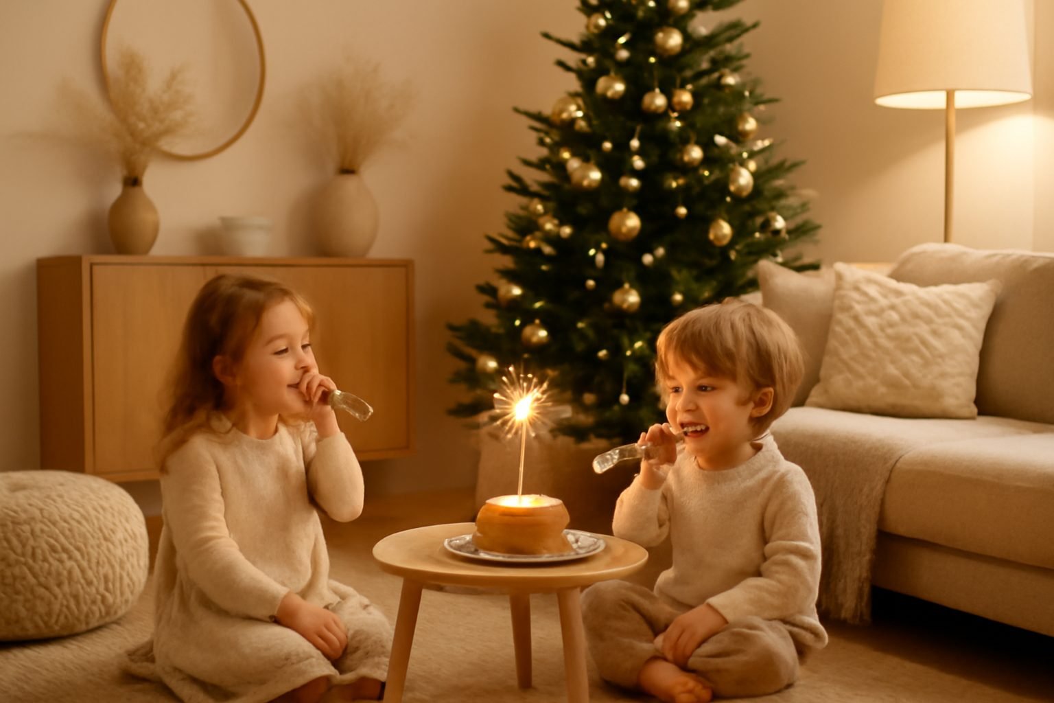 Silvester mit Kindern zuhause feiern — günstig statt teuer