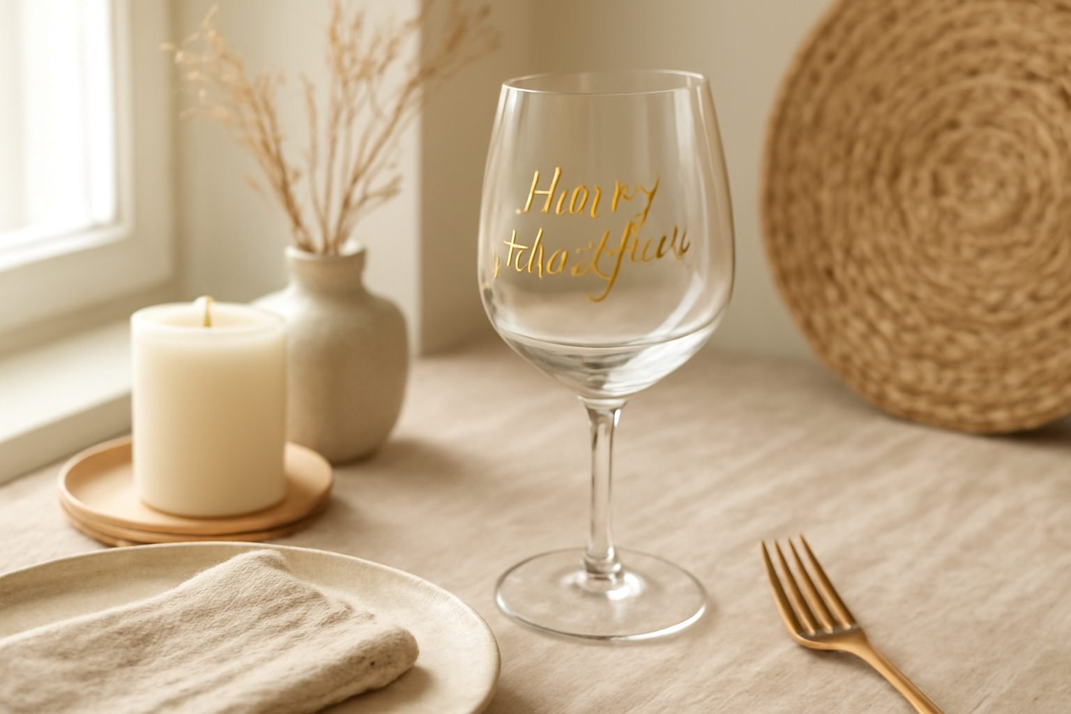 Silvester Tischdekoration im Glas in 6 Schritten