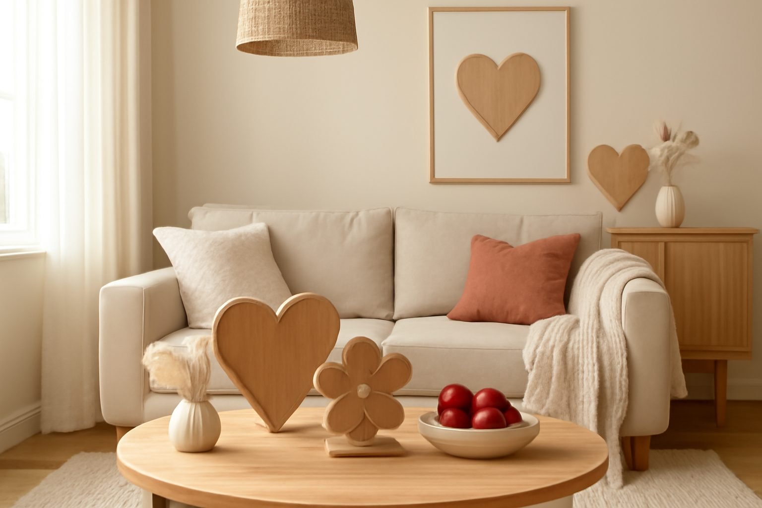 Valentinstag Deko aus Holz — 13 einfache Varianten