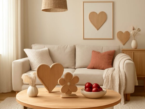 Valentinstag Deko aus Holz — 13 einfache Varianten