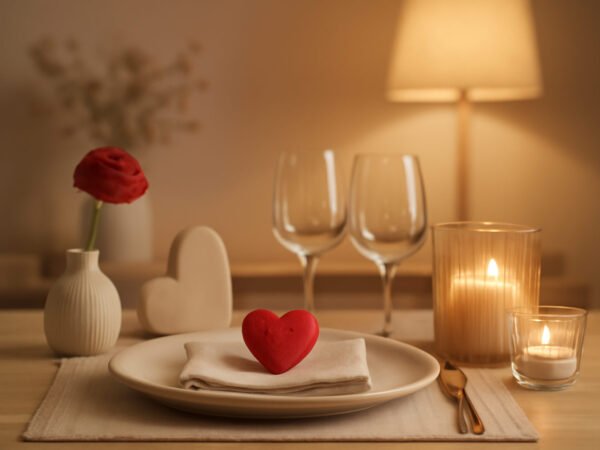 Valentinstag Deko für den Tisch — passend für jeden Anlass