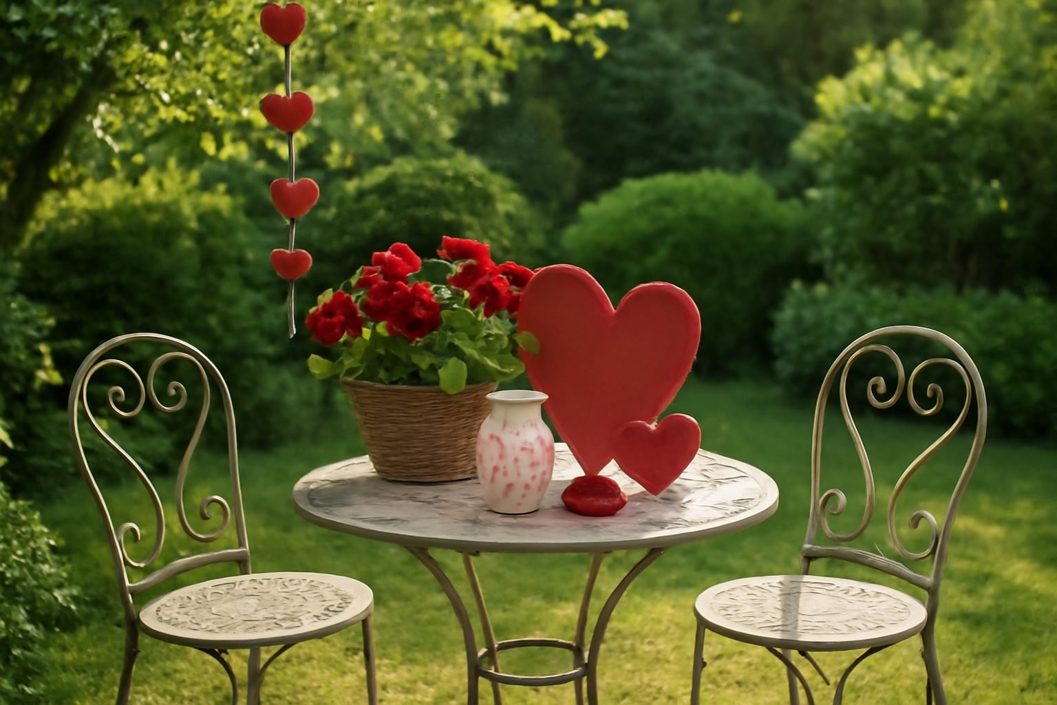 Valentinstag Deko für draußen: 15 Ideen zum Nachmachen