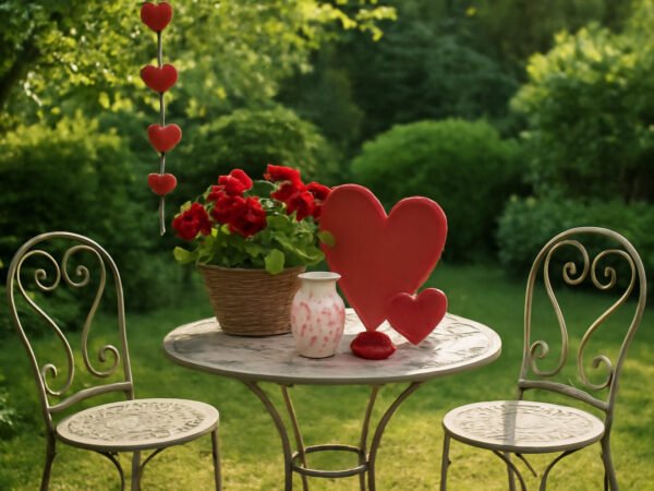 Valentinstag Deko für draußen: 15 Ideen zum Nachmachen