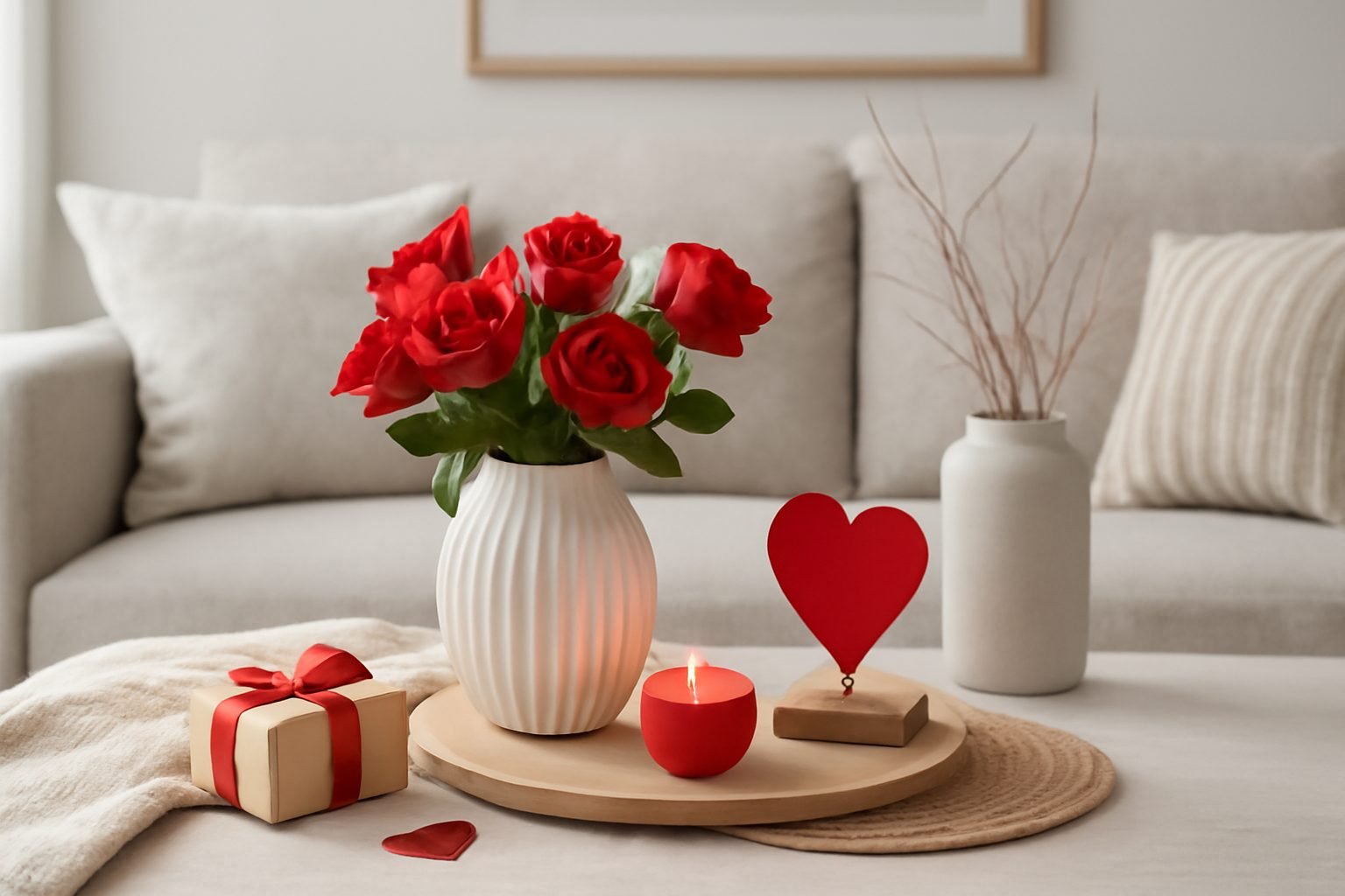 Valentinstag Deko für kleine Wohnungen