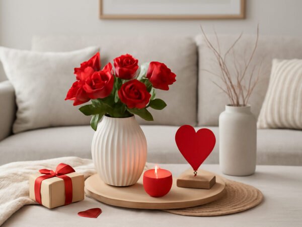 Valentinstag Deko für kleine Wohnungen