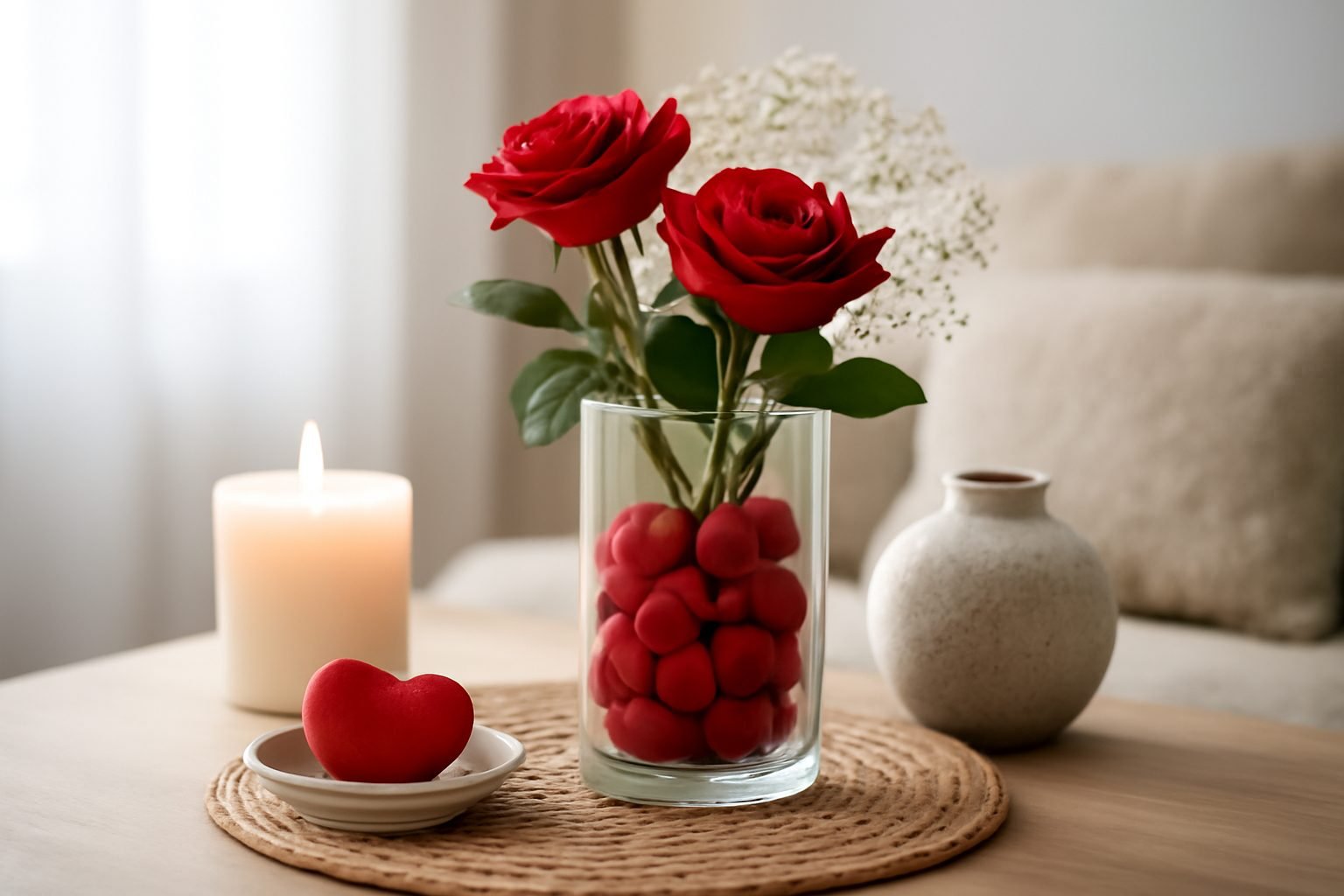 Valentinstag Deko im Glas — 14 einfache Varianten