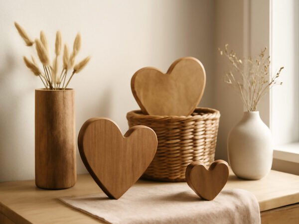 Valentinstag Dekoration aus Holz: 12 Ideen für wenig Geld