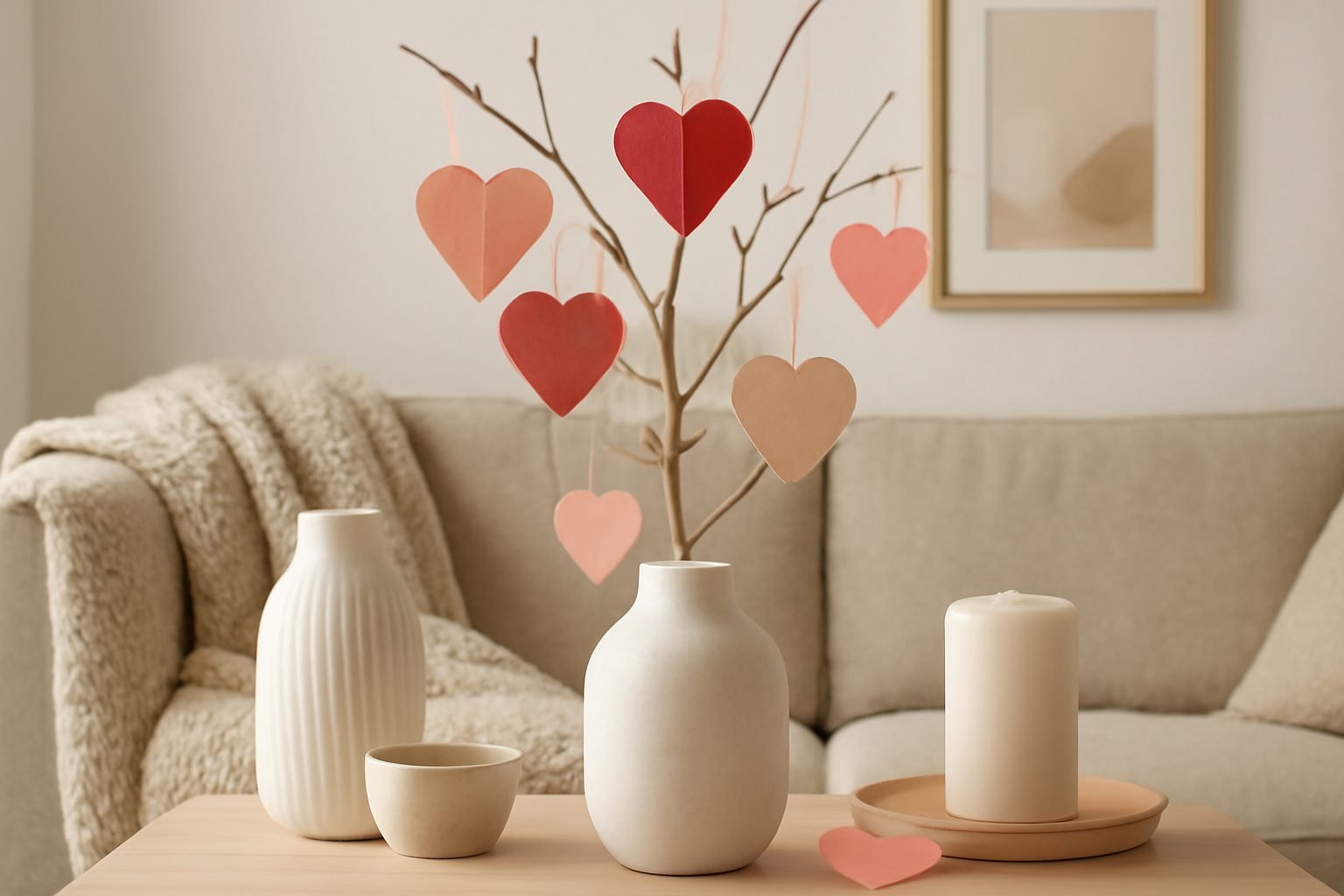 Valentinstag Dekoration aus Papier — 12 einfache Varianten