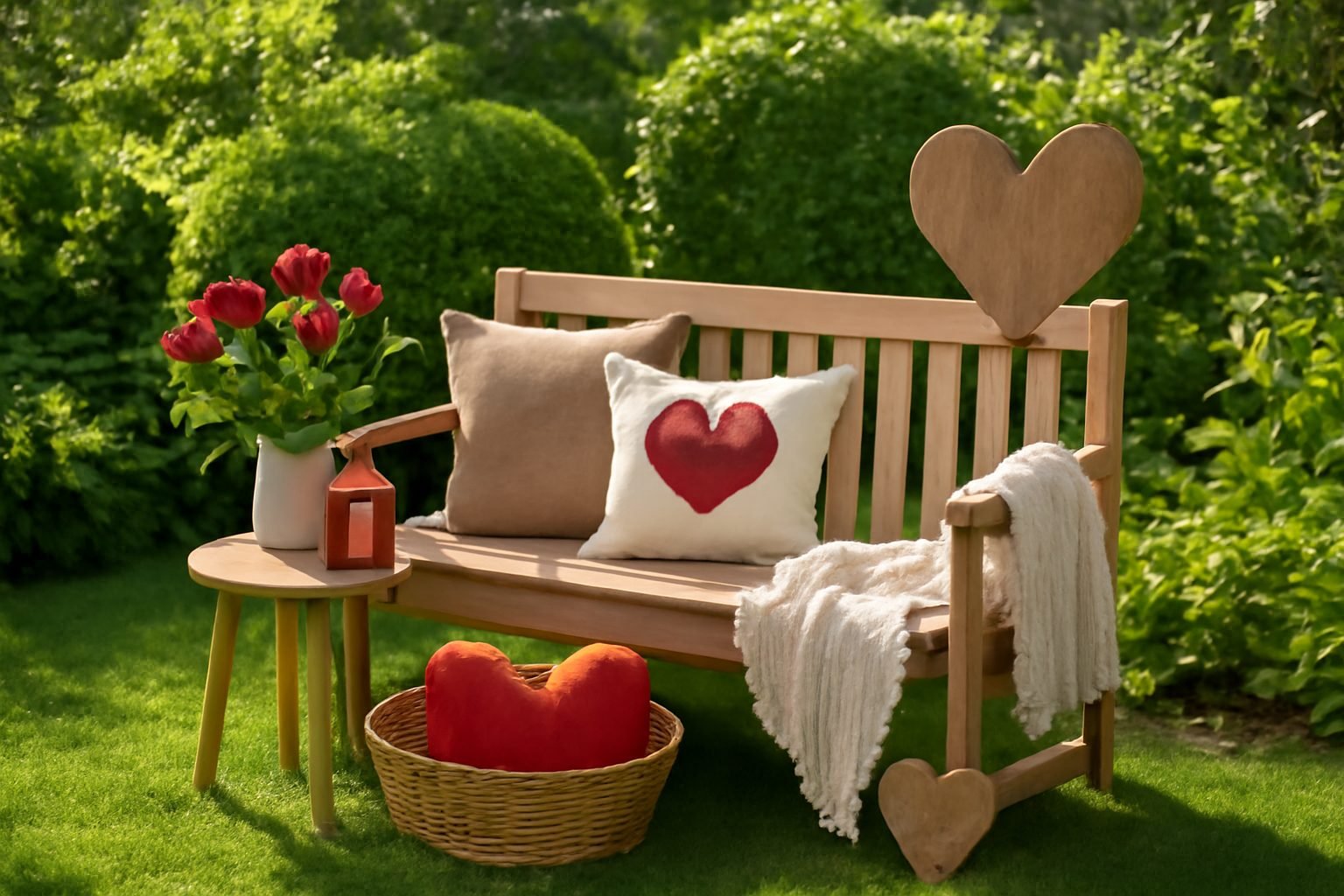 Valentinstag Dekoration für draußen