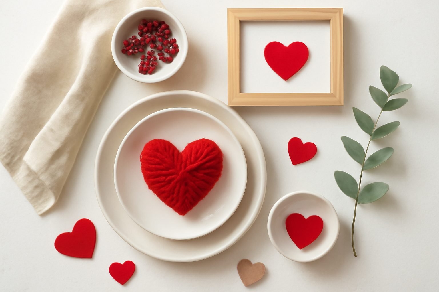 Valentinstag Dekoration für kleine Wohnungen