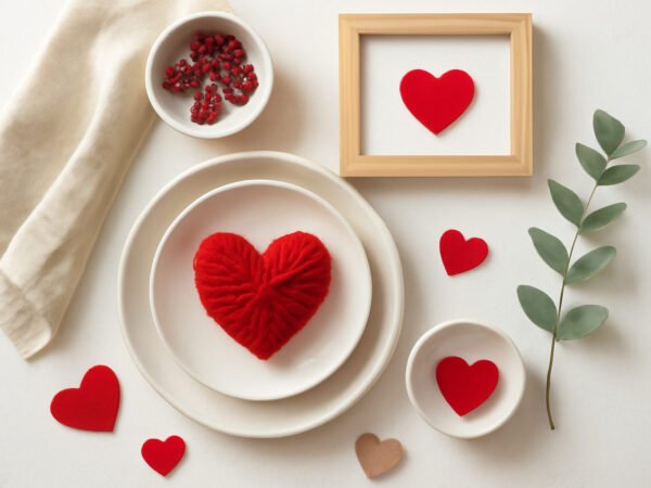 Valentinstag Dekoration für kleine Wohnungen