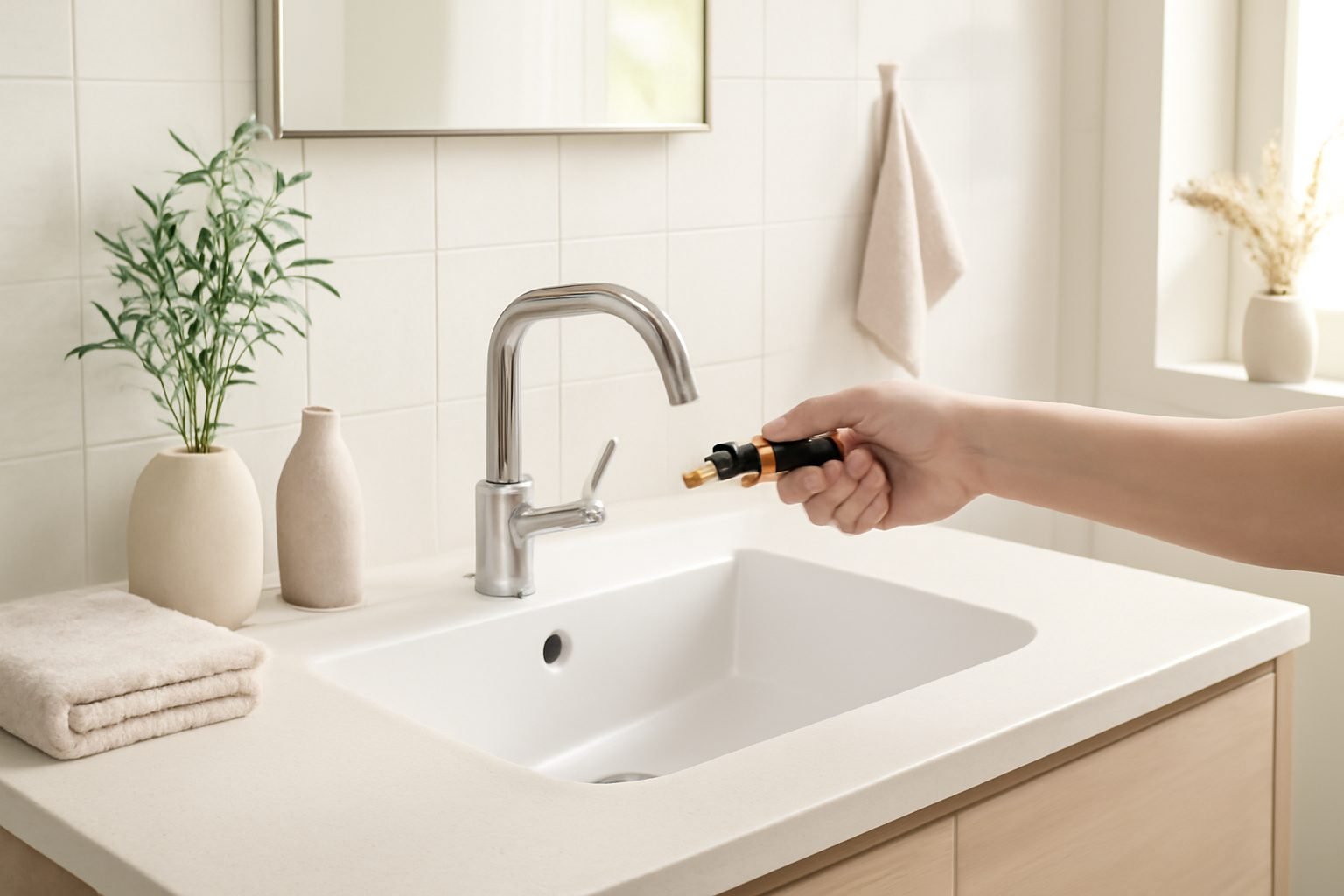 Wasserhahn entkalken Abschrauben in 6 Schritten