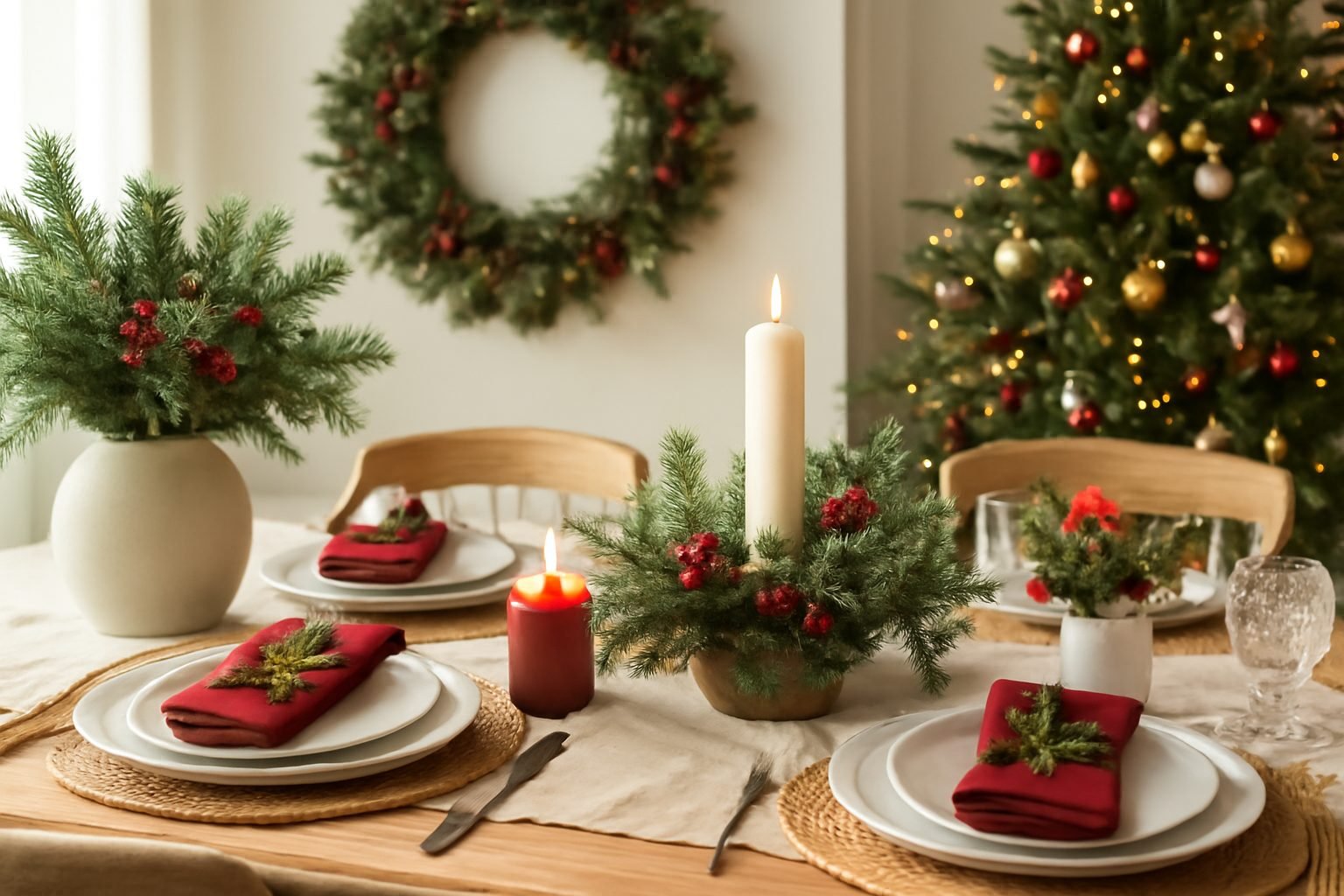 10 Tischdeko Ideen für Weihnachten 2026 zum Selbermachen