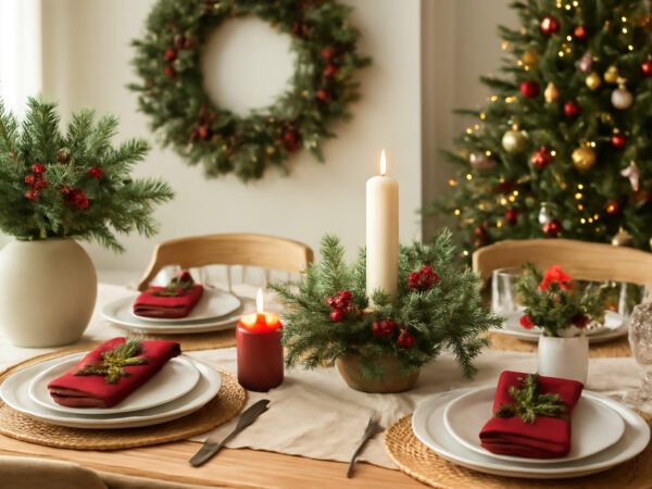 10 Tischdeko Ideen für Weihnachten 2026 zum Selbermachen