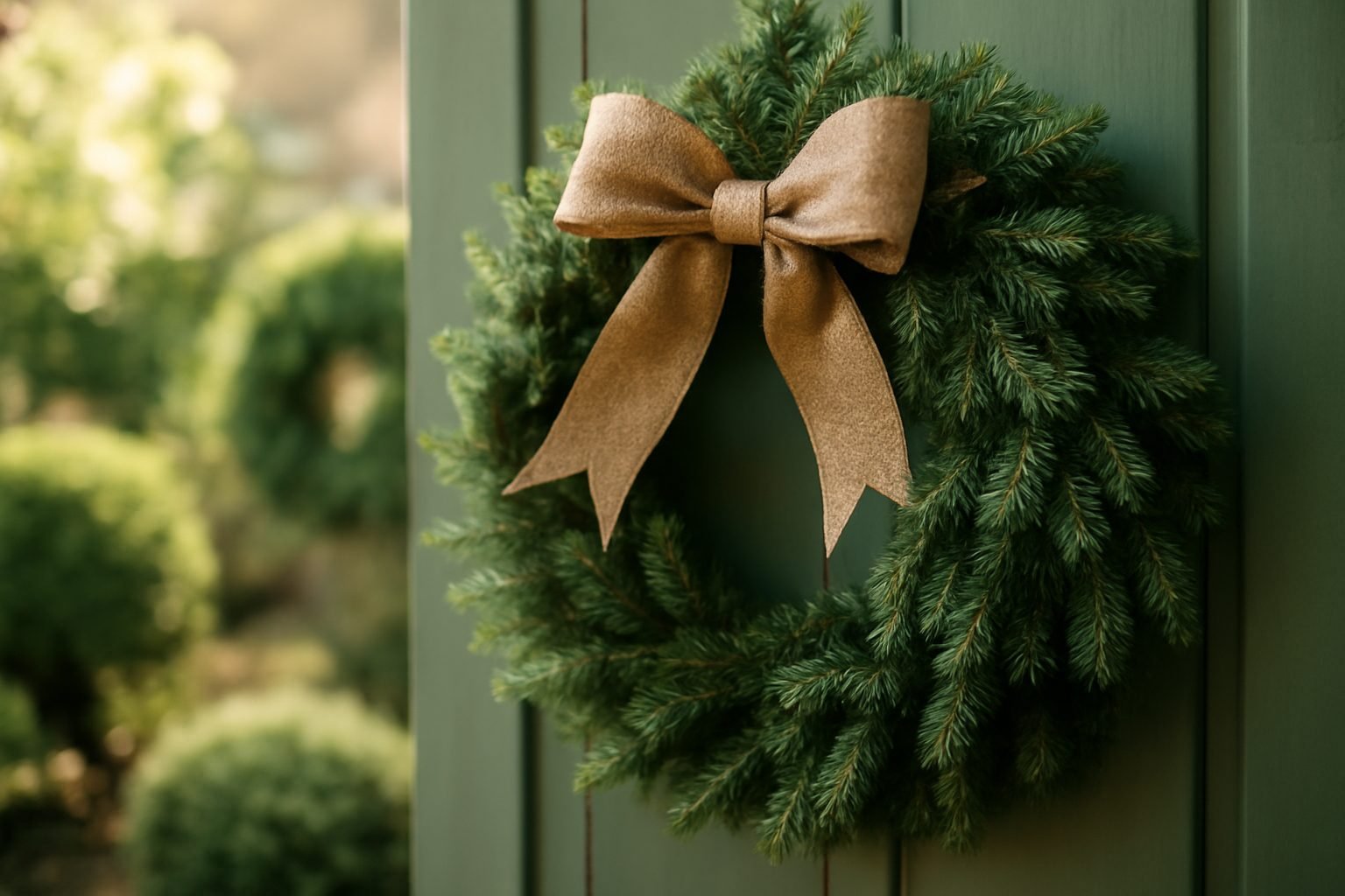 10 Türkränze für draußen zu Weihnachten